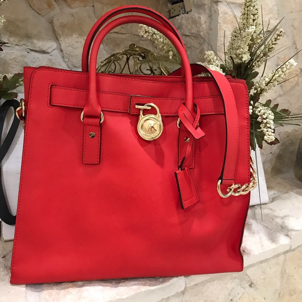 NW/OT Michael Kors Hamilton Saffiano Leather